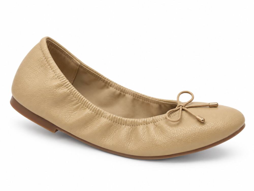 MIA Womens URI Ballet Flats Size 9 M Tan Beige Leather NWOB